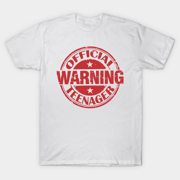 warning official teenager T-Shirt by stopse rpentine